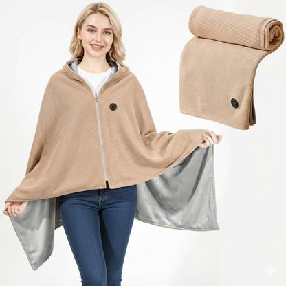 Heated Blanket Wrap Hooded USB Powered 8 Heating Zones