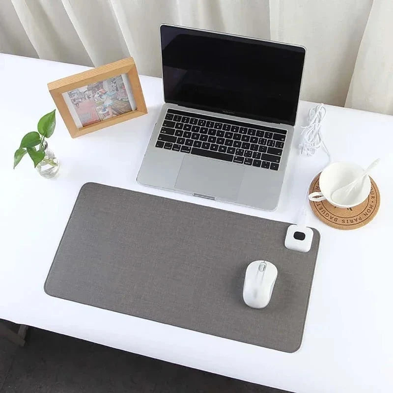 Heated Desk Mat Adjustable Temperature Control Mouse Pad Function