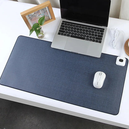 Heated Desk Mat Adjustable Temperature Control Mouse Pad Function