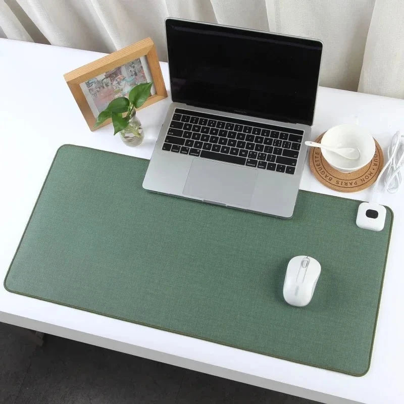 Heated Desk Mat Adjustable Temperature Control Mouse Pad Function