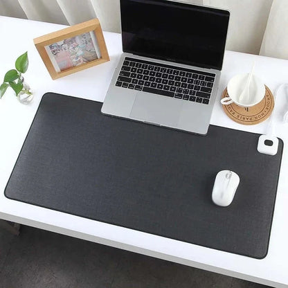 Heated Desk Mat Adjustable Temperature Control Mouse Pad Function