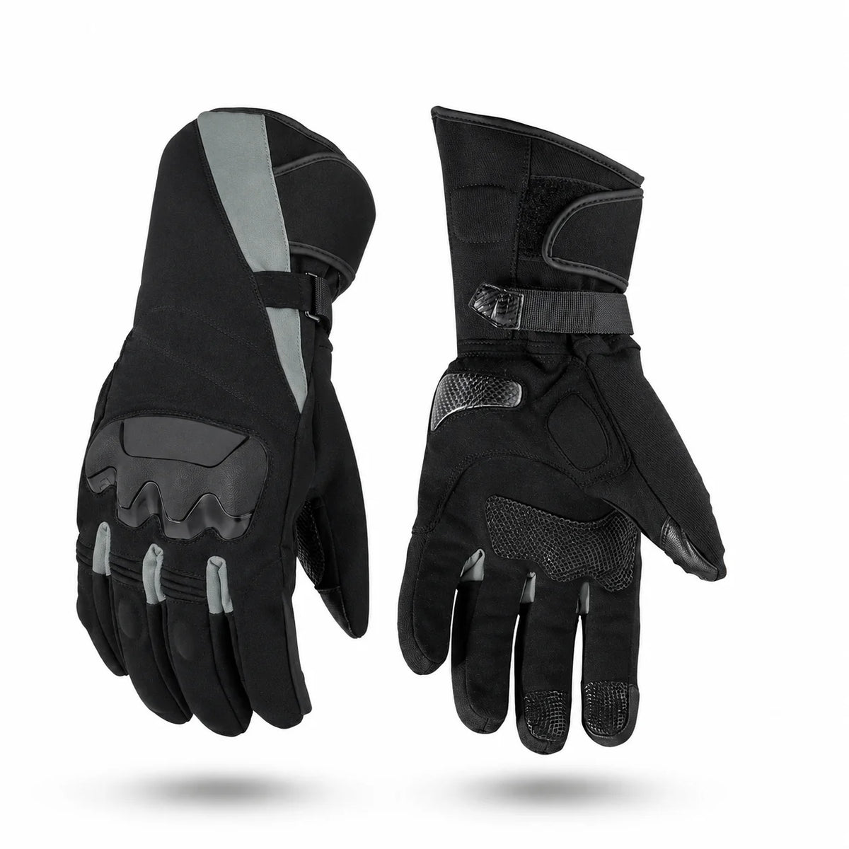 Heated Gloves Battery-Powered Insulated Lining & Faux Leather Palm