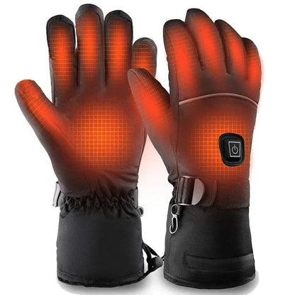 Heated Gloves Carbon Fiber Rechargeable Water-Resistant