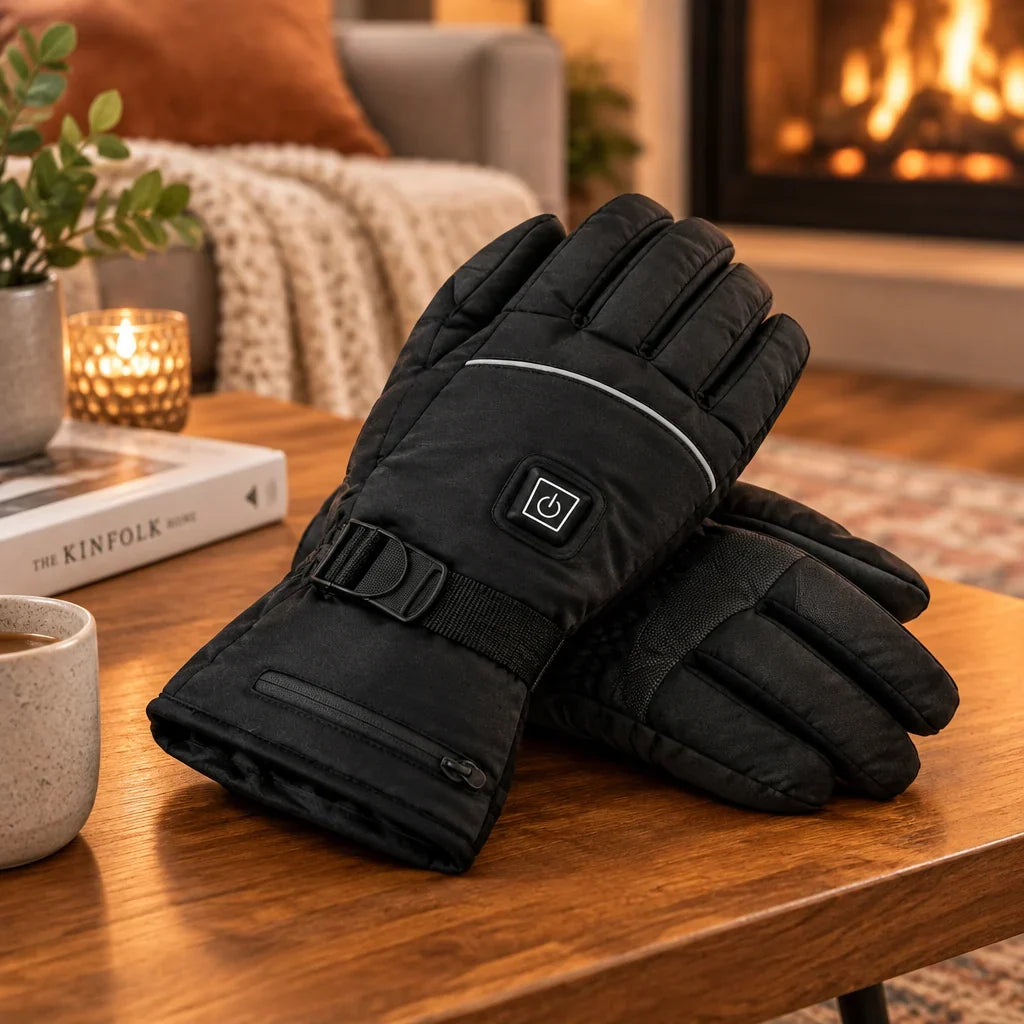 Heated Gloves Rechargeable Waterproof Wind-Resistant Touchscreen-Compatible