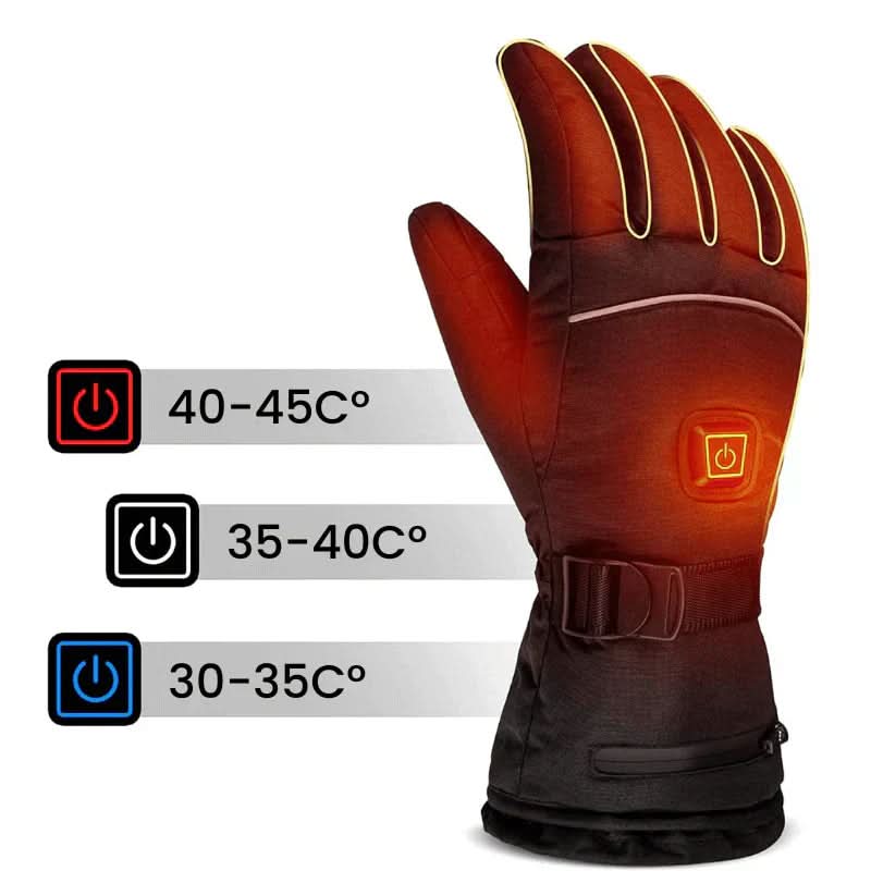 Heated Gloves Rechargeable Waterproof Wind-Resistant Touchscreen-Compatible