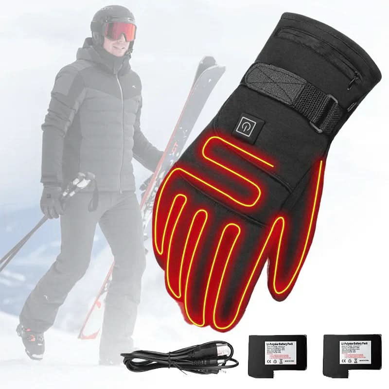 Heated Gloves Rechargeable Waterproof Wind-Resistant Touchscreen-Compatible