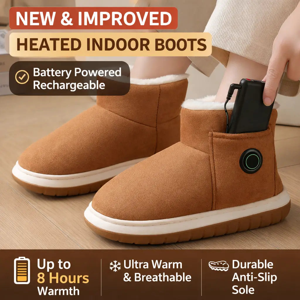 Heated Slippers Three-Level Heating Insulated Anti-Slip Tread