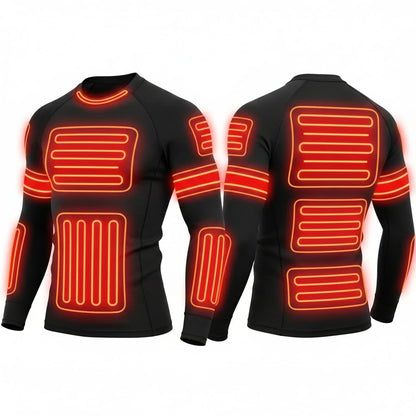 Heated Thermal Underwear Set USB Rechargeable 3 Heat Settings