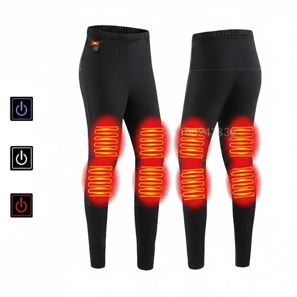 Heated Thermal Underwear Set USB Rechargeable Three Heat Settings