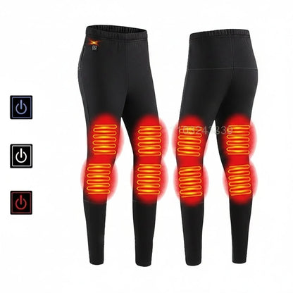 Heated Thermal Underwear Set USB Rechargeable Three Heat Settings