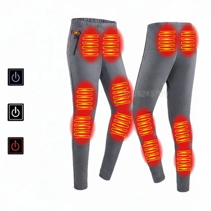 Heated Thermal Underwear Set USB Rechargeable Three Heat Settings