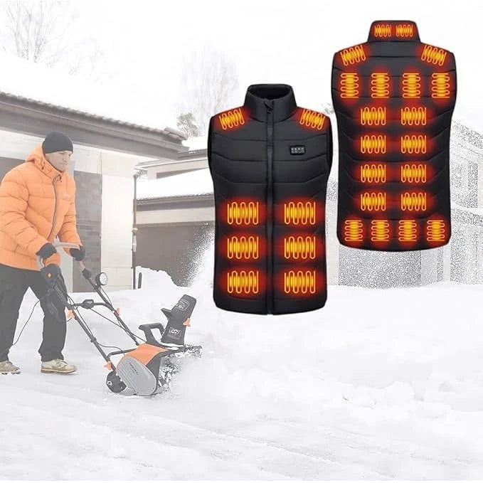 Heated Vest USB Rechargeable Quilted Multi-Zone Heating