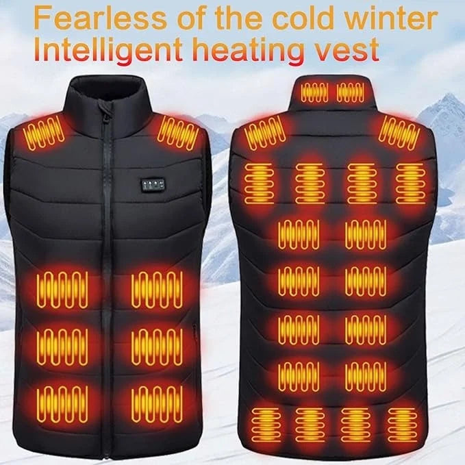 Heated Vest USB Rechargeable Quilted Multi-Zone Heating
