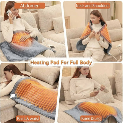Heating Pad Extra Large Six Heat Settings Auto Shutoff