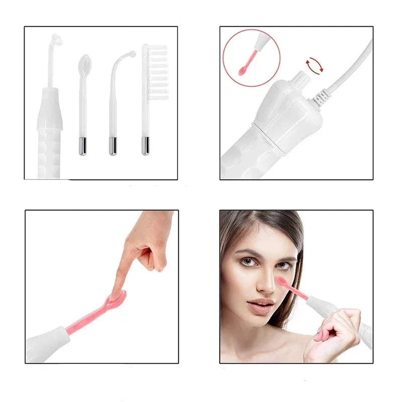 High Frequency Facial Wand Glass Electrode Face & Scalp Care
