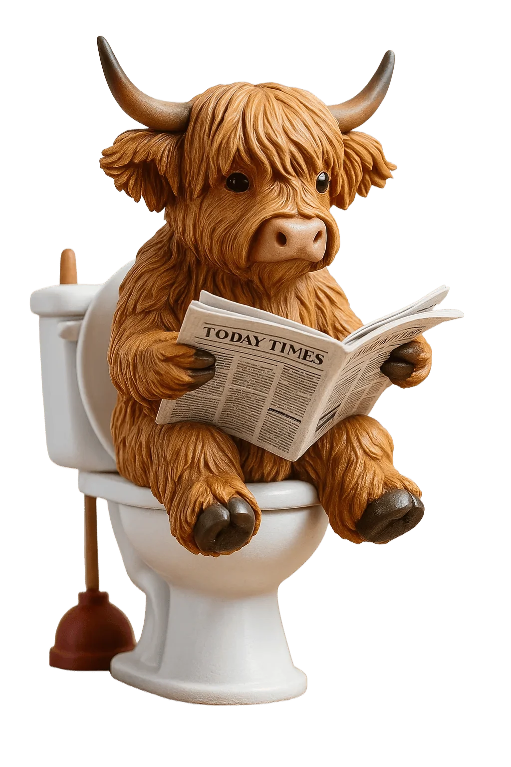 Highland Cow Advent Calendar 24 Resin Figurines Numbered Compartments