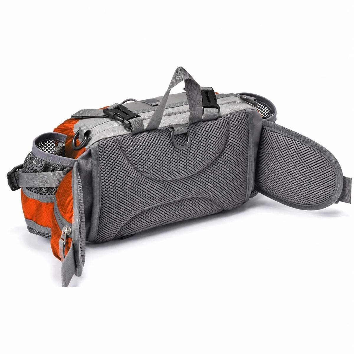Hiking Waist Pack Water-Resistant Dual Bottle Holders Multiple Pockets