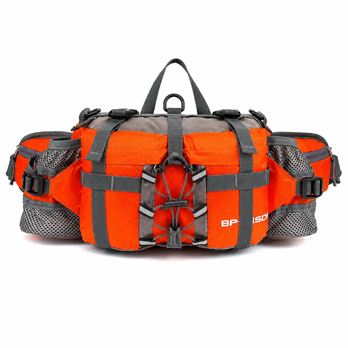 Hiking Waist Pack Water-Resistant Dual Bottle Holders Multiple Pockets