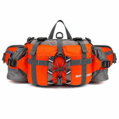 Hiking Waist Pack Water-Resistant Dual Bottle Holders Multiple Pockets