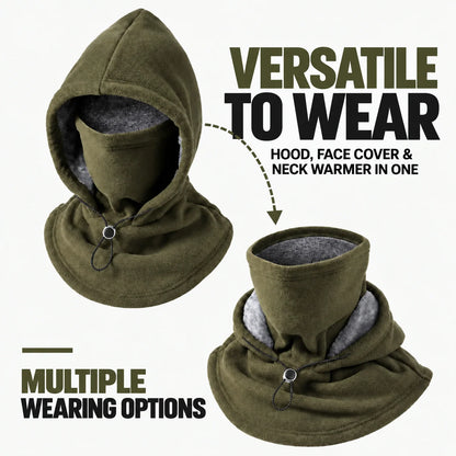 Hooded Thermal Mask 3-In-1 Fleece-Lined Wind Protection