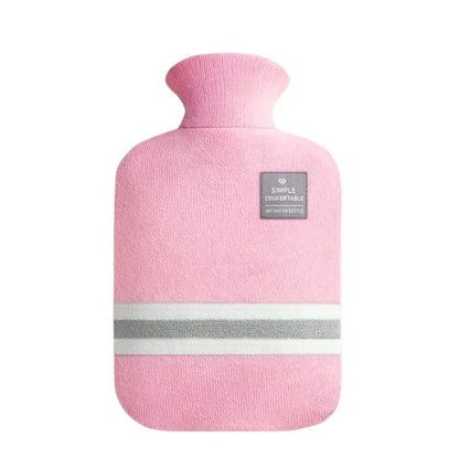 Hot Water Bottle Knitted Cover 1L Capacity Heat Retention Up to 8 Hours