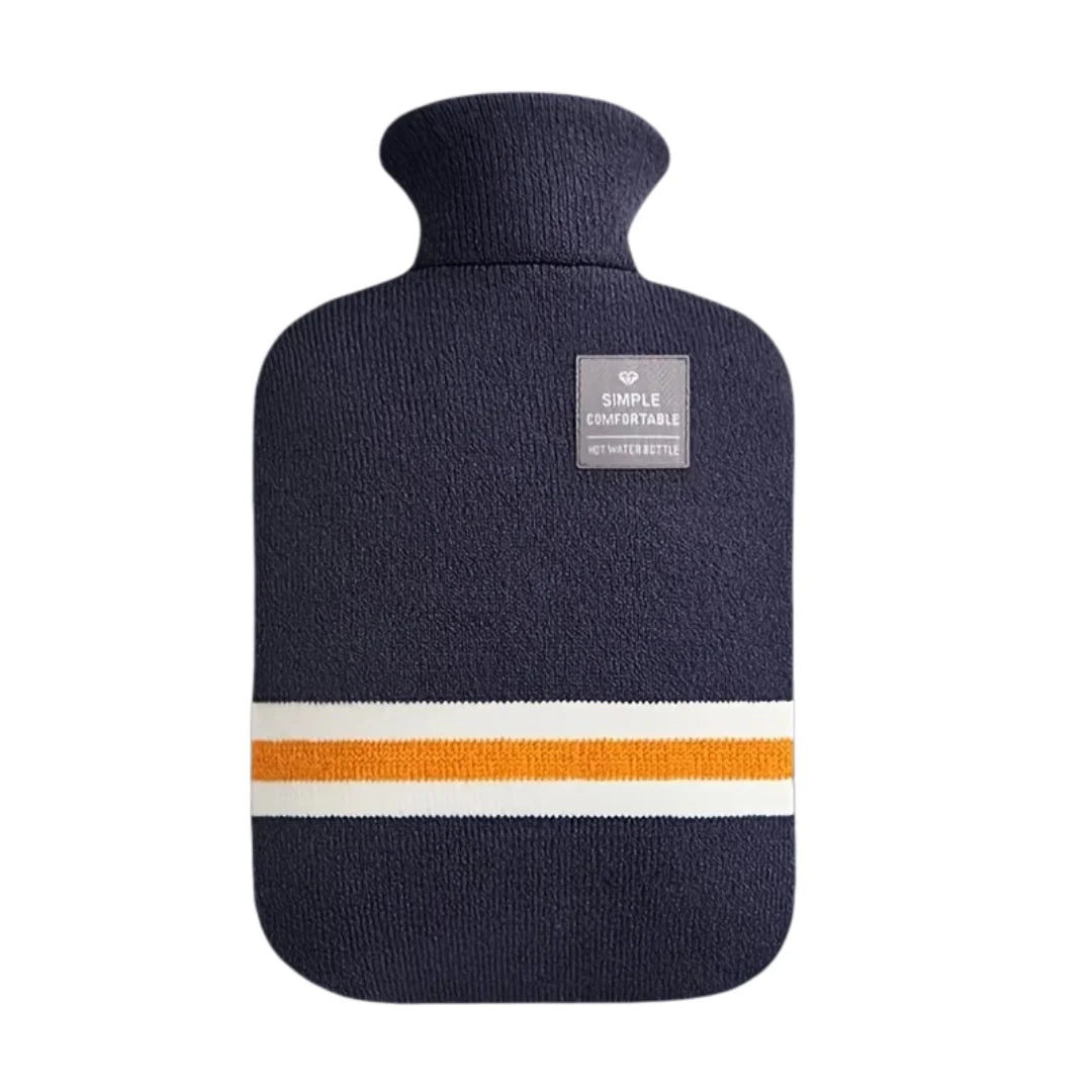 Hot Water Bottle Knitted Cover 1L Capacity Heat Retention Up to 8 Hours