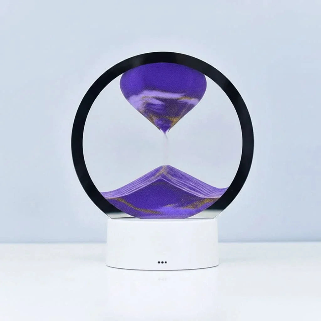Hourglass Lamp 3D Flowing Sand & Ambient LED
