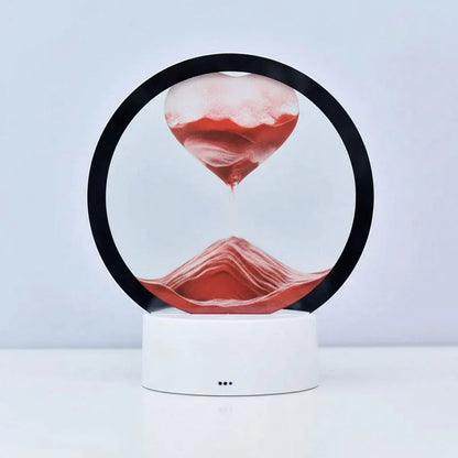 Hourglass Lamp 3D Flowing Sand & Ambient LED