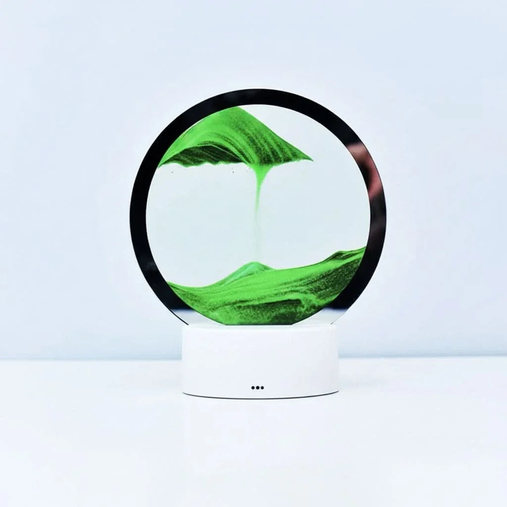 Hourglass Lamp 3D Flowing Sand & Ambient LED