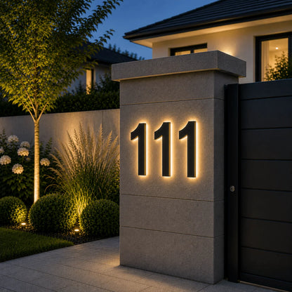 House Number Sign Customizable LED IP68 Waterproof