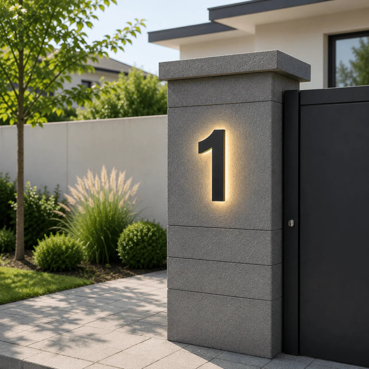 House Number Sign Customizable LED IP68 Waterproof