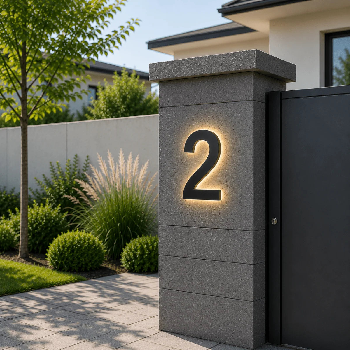 House Number Sign Customizable LED IP68 Waterproof