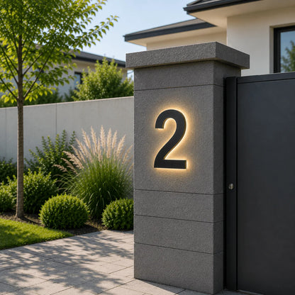 House Number Sign Customizable LED IP68 Waterproof