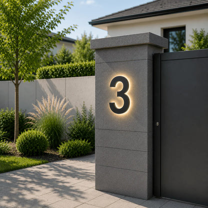 House Number Sign Customizable LED IP68 Waterproof