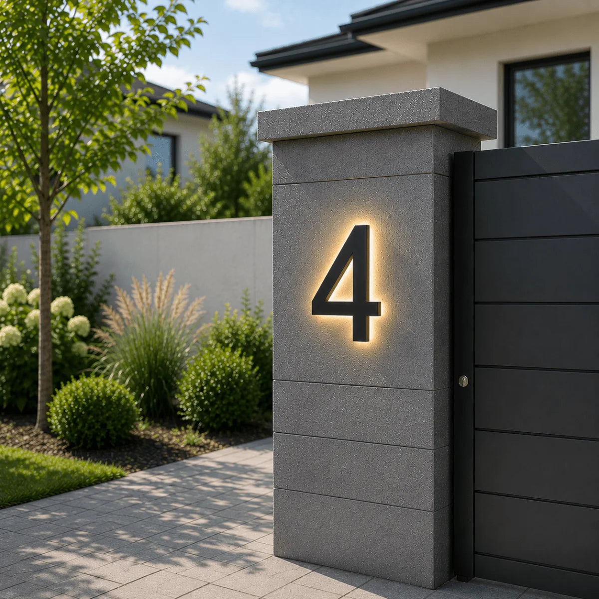 House Number Sign Customizable LED IP68 Waterproof