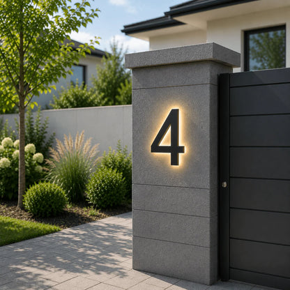 House Number Sign Customizable LED IP68 Waterproof