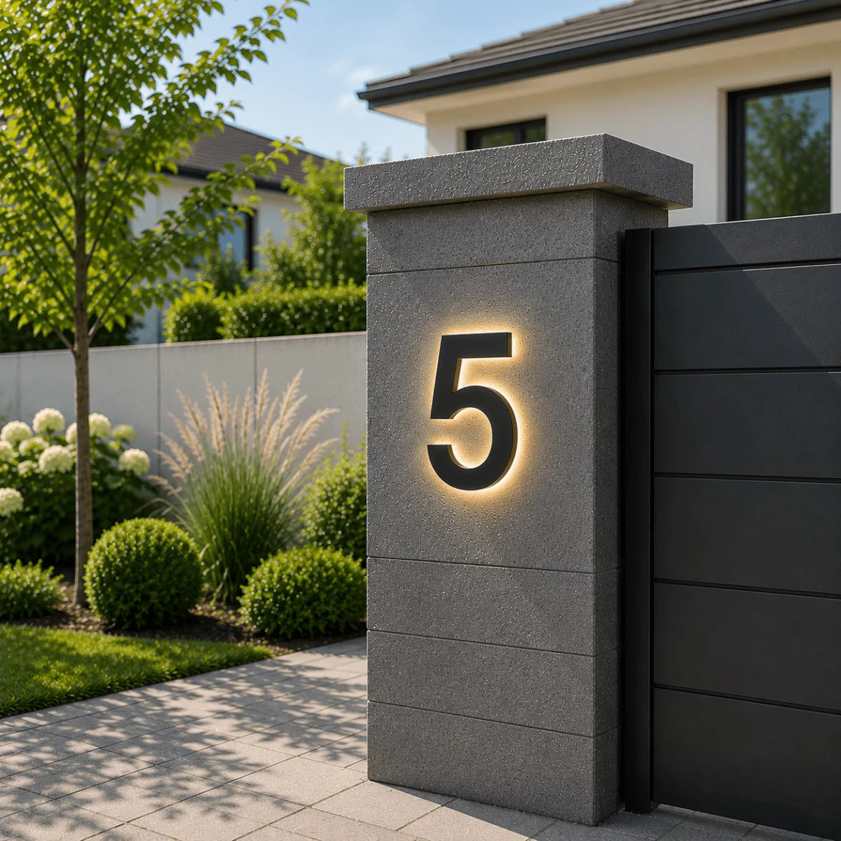 House Number Sign Customizable LED IP68 Waterproof