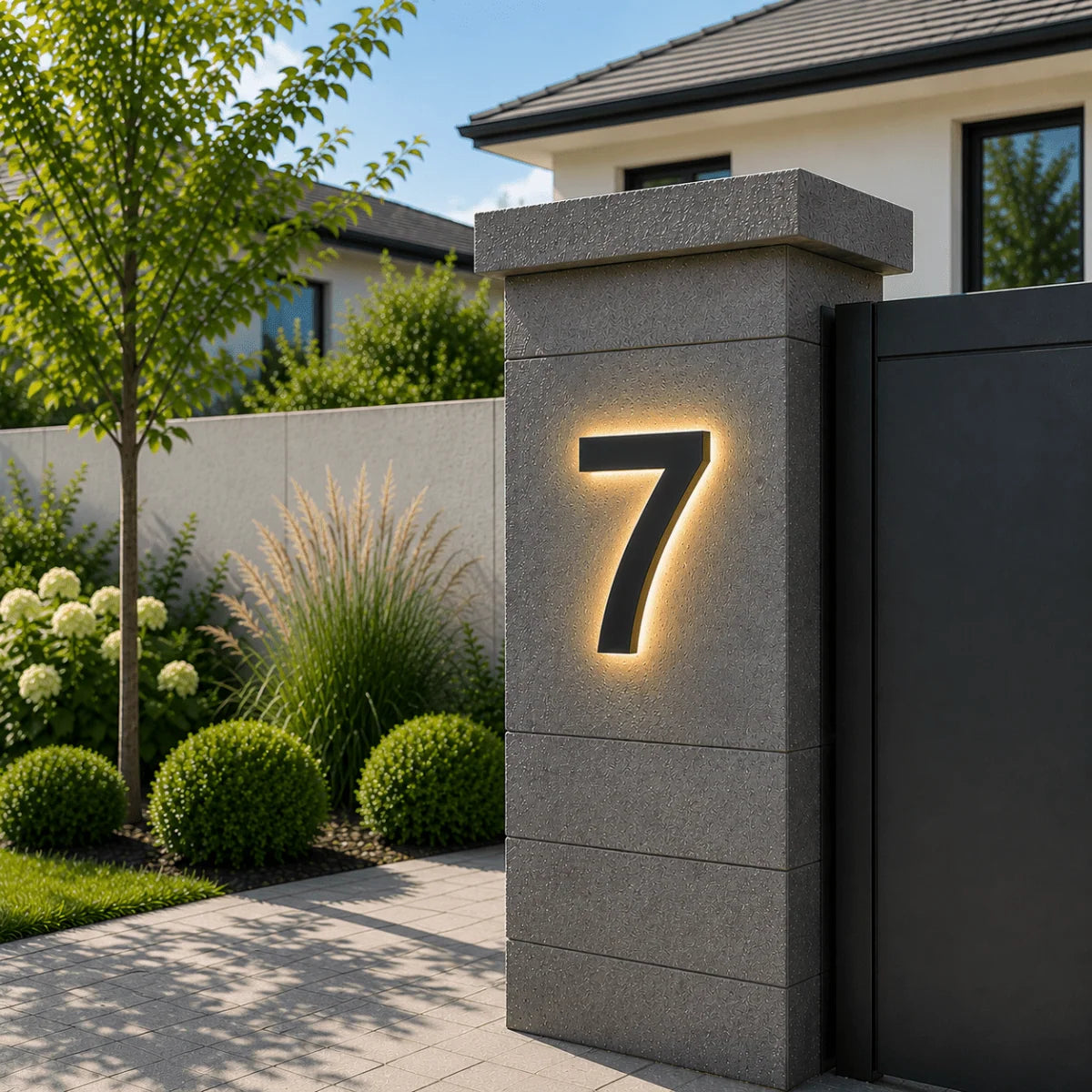 House Number Sign Customizable LED IP68 Waterproof