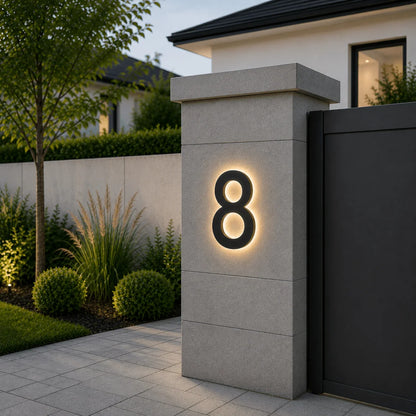 House Number Sign Customizable LED IP68 Waterproof
