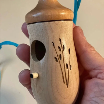 Hummingbird Birdhouse Weather-Resistant Resin Hanging Design