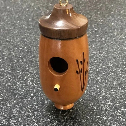 Hummingbird Birdhouse Weather-Resistant Resin Hanging Design
