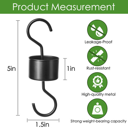Hummingbird Feeder Ant Moat Rust-Resistant Metal Set of 2