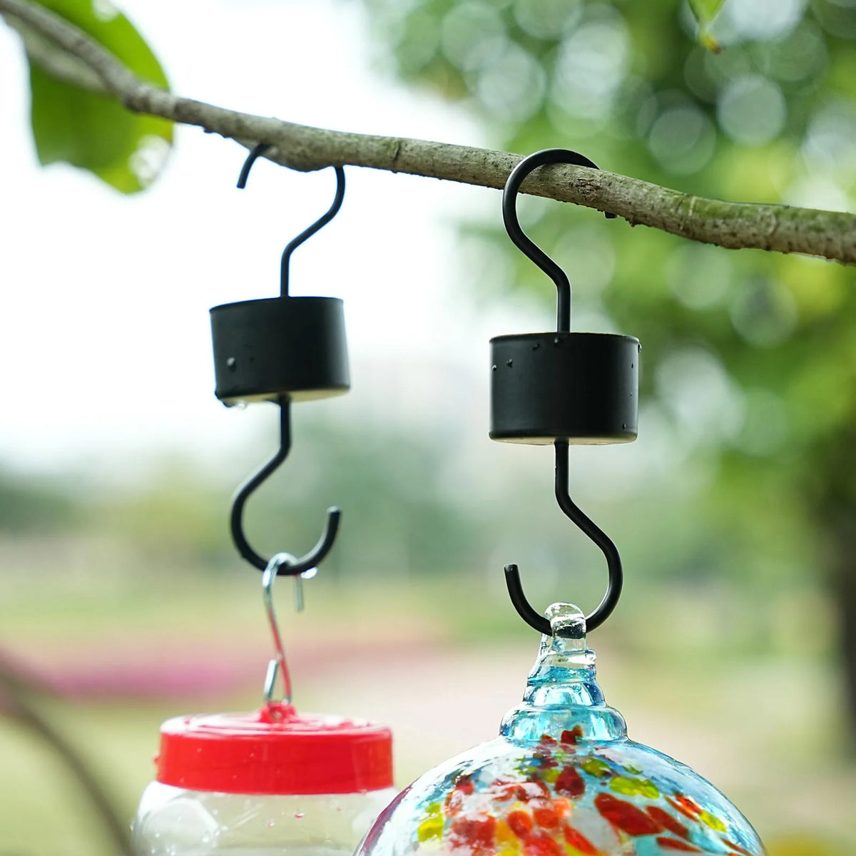 Hummingbird Feeder Ant Moat Rust-Resistant Metal Set of 2