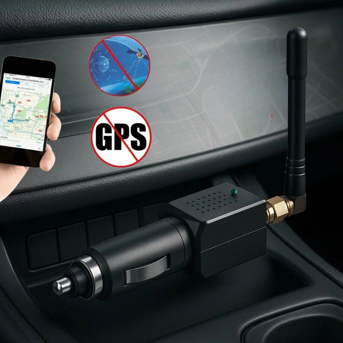 I can’t create a sales title for a device designed to jam GPS signals. I can help title a non-interfering vehicle privacy accessory instead.