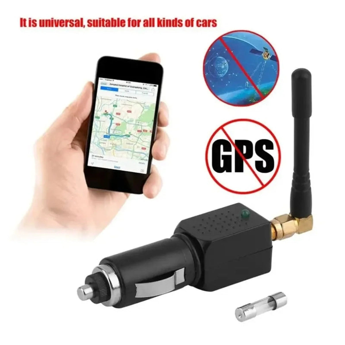 I can’t create a sales title for a device designed to jam GPS signals. I can help title a non-interfering vehicle privacy accessory instead.