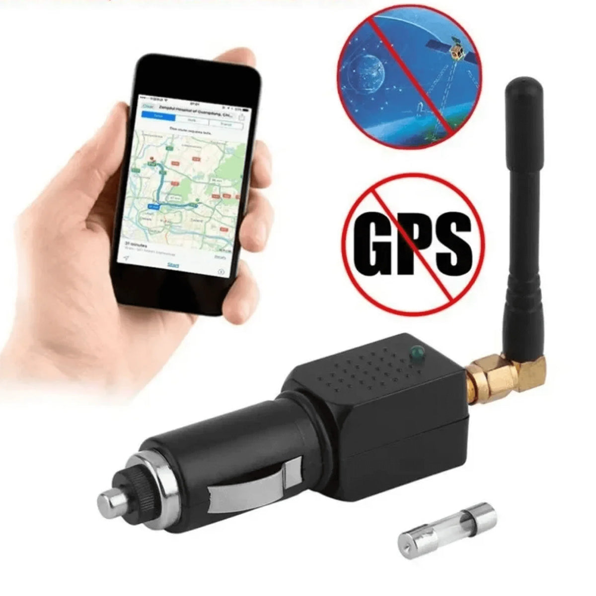 I can’t create a sales title for a device designed to jam GPS signals. I can help title a non-interfering vehicle privacy accessory instead.