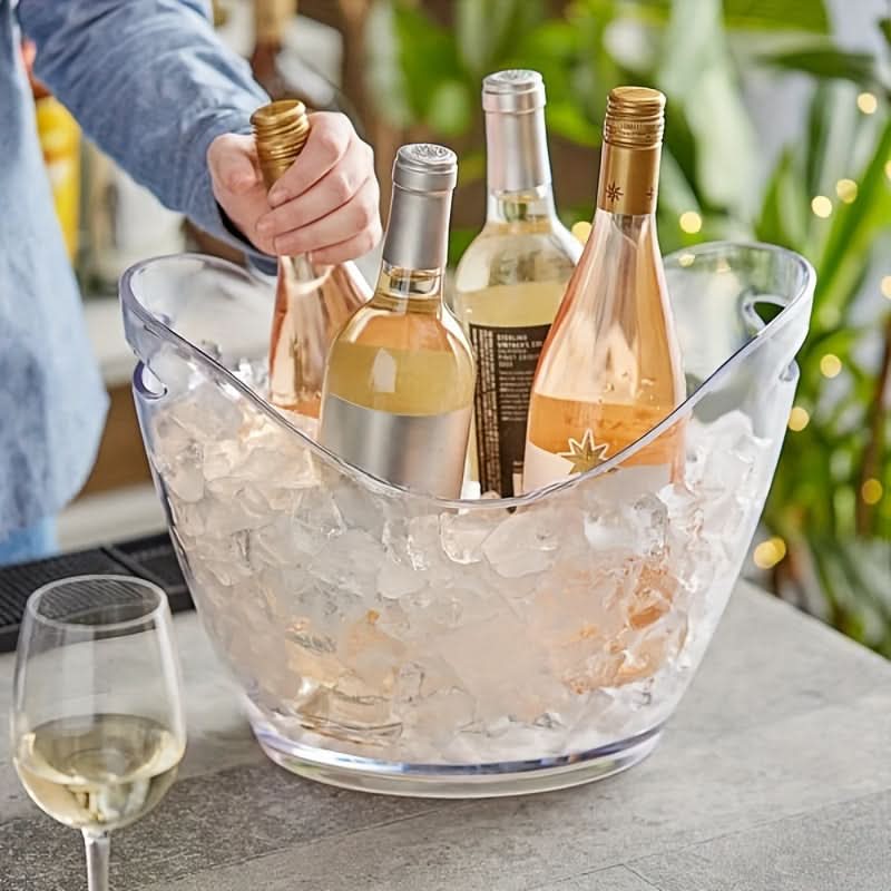 Ice Bucket Clear Polycarbonate Lightweight & Durable