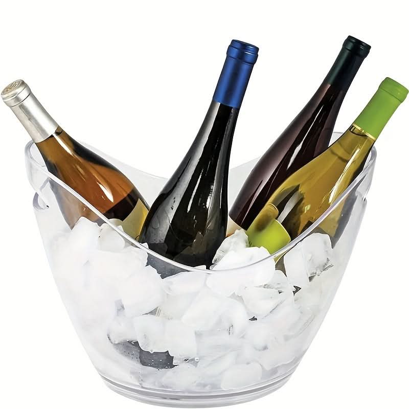 Ice Bucket Clear Polycarbonate Lightweight & Durable