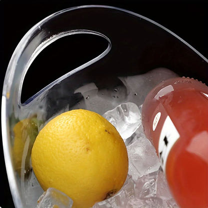 Ice Bucket Clear Polycarbonate Lightweight & Durable
