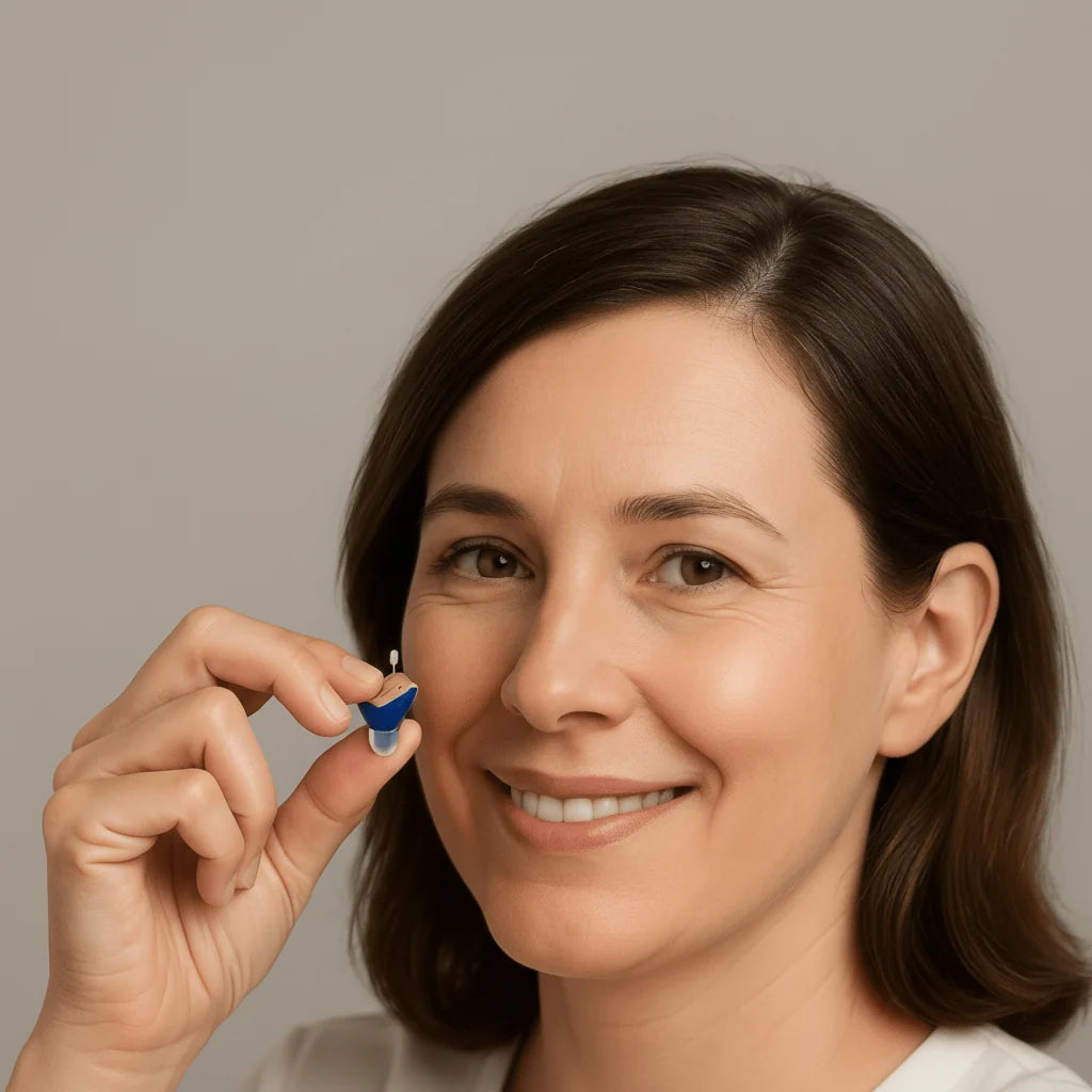 In-Ear Hearing Aids Discreet Rechargeable Up to 3 Days